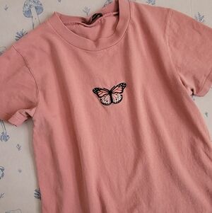 Brandy Melville Embroidered Tee